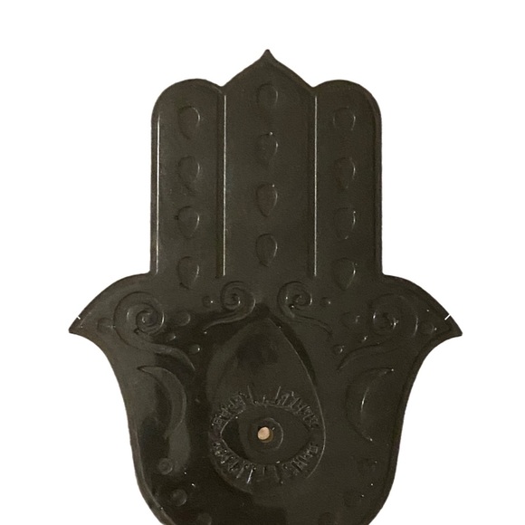 Hamsa Hands Resin Incense Holder - Picture 3 of 3